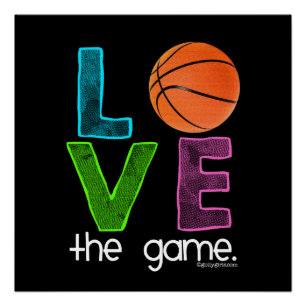 Poster Golly Girls : Basketball - Love the Game