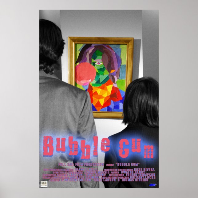 Poster Gomme à bulles (Devant)