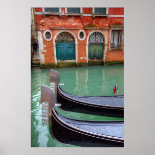 Poster Gondolas sur le Grand Canal, Venise
