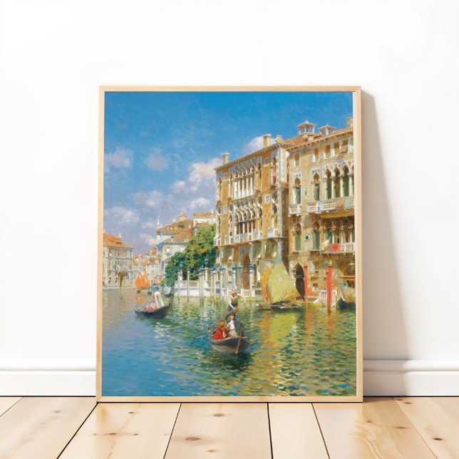 Poster Gondoliers Venise, Rubens Santoro (Créateur téléchargé)