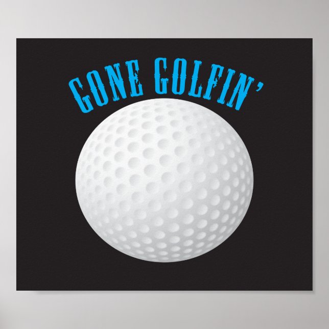 Poster Gone Golfing (Devant)