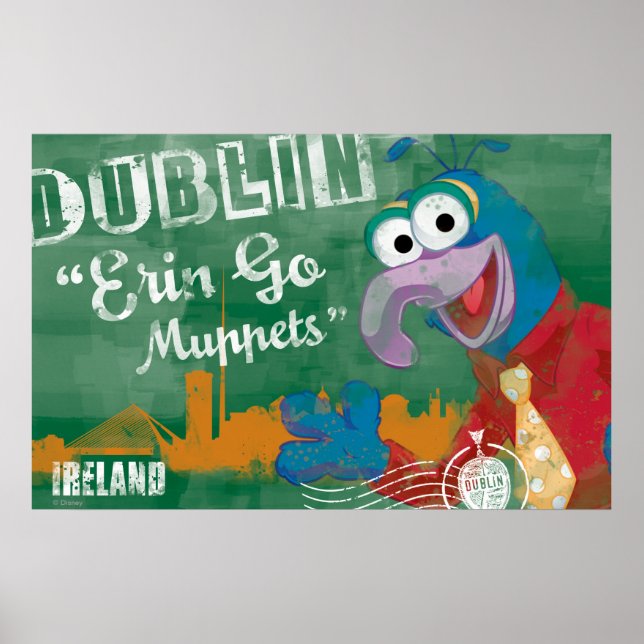 Poster Gonzo - Dublin, Irlande (Devant)