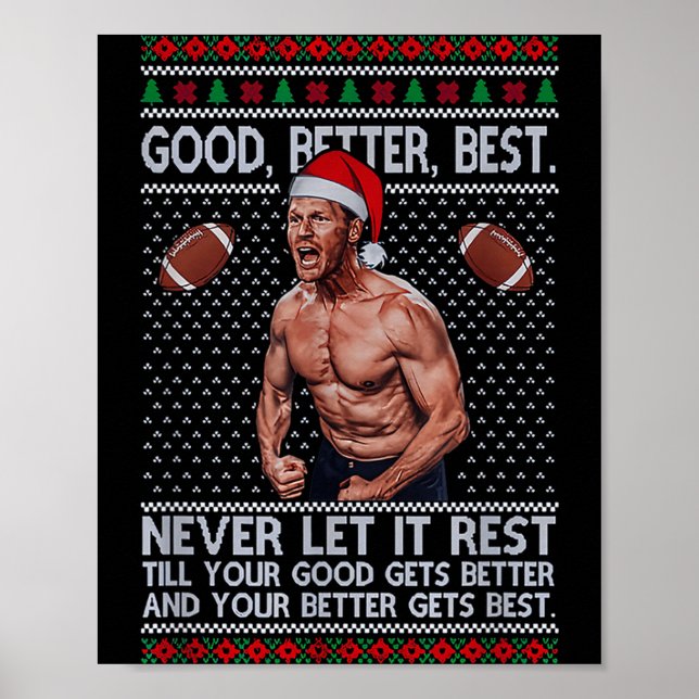 Poster Good Better Never Let It Rest Xmas Ben Johnson  (Devant)