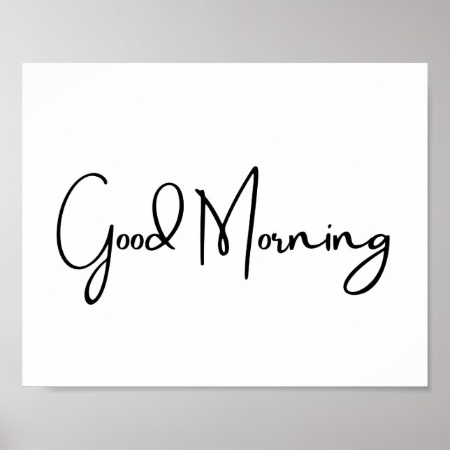 Poster Good Morning (Devant)