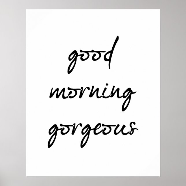 Poster Good Morning Gorgee (Devant)