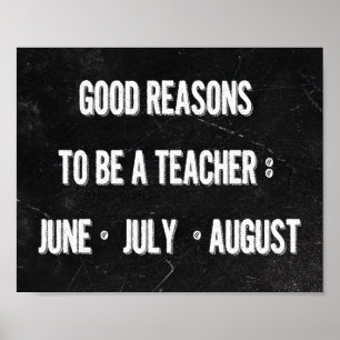 Poster Good Reasons To Be A Teacher