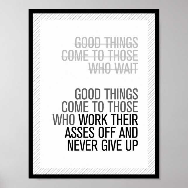 Poster Good Things (Devant)