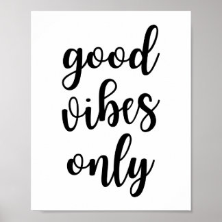 Poster Good Vibes Only