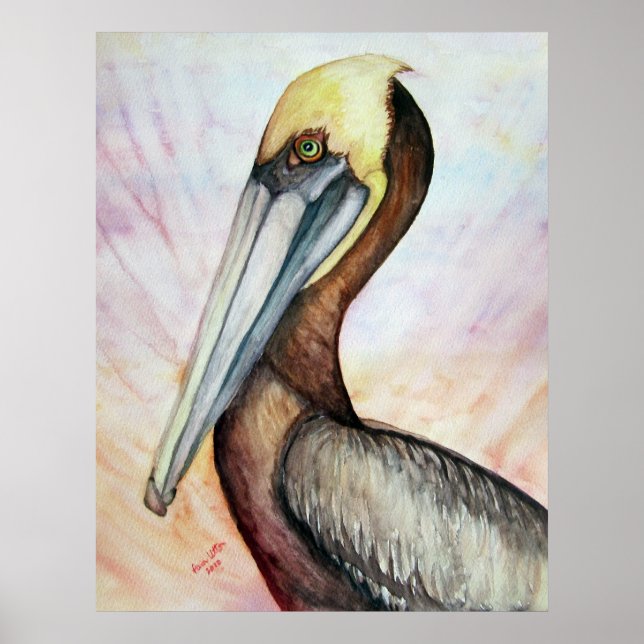 Poster Good Vibes Pelican (Devant)