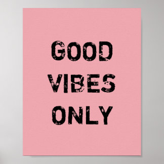 POSTER GOOD VIBES SEULEMENT.