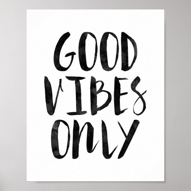 Poster Good Vibes uniquement (Devant)