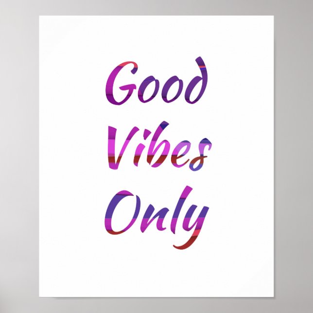 Poster Good Vibes uniquement (Devant)