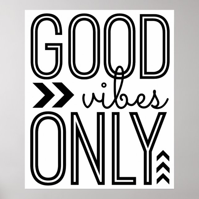 Poster Good Vibes uniquement (Devant)