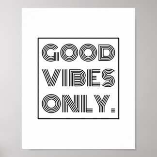 Poster Good Vibes uniquement