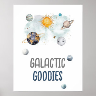 Poster Goodies galactiques Galaxie Espace extra-atmosphér