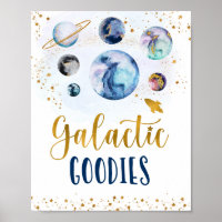 Goodies Galactiques Galaxy Blue Gold Space Anniver