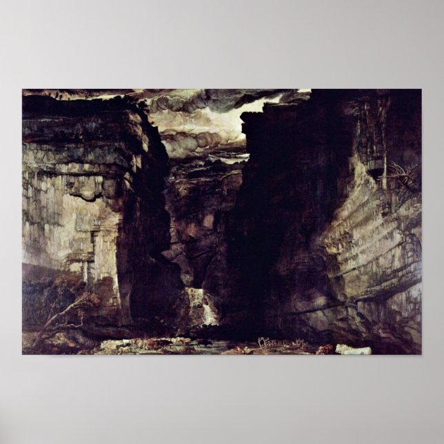 Poster Gordale Scar Par James Ward (Devant)