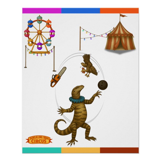 Poster Gordy, jongleur de goannas (Devant)