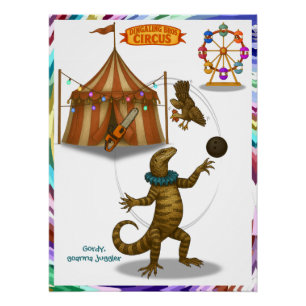 Poster Gordy, jongleur de goannas