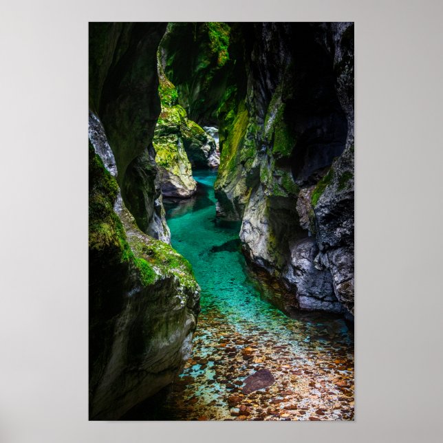 Poster gorge de Soca en Slovénie (Devant)