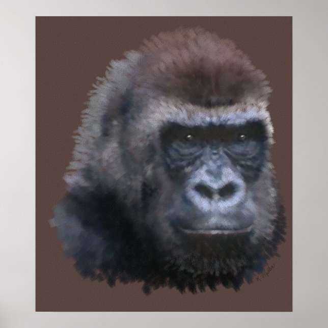 Poster Gorilla Silverback (Devant)