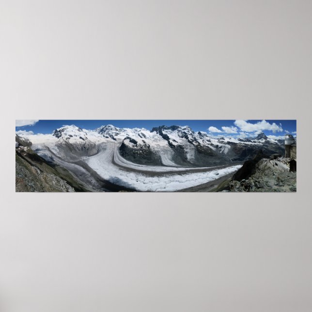 Poster Gornergrat Zermatt Monte Rosa (Devant)