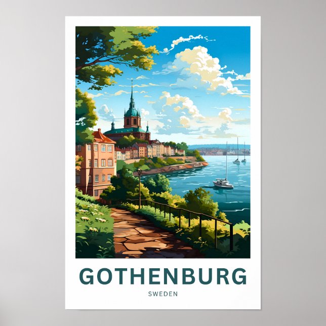 Poster Göteborg Suède Imprimer (Devant)