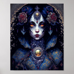 Poster Goth Lady Imaginaire gothique Art
