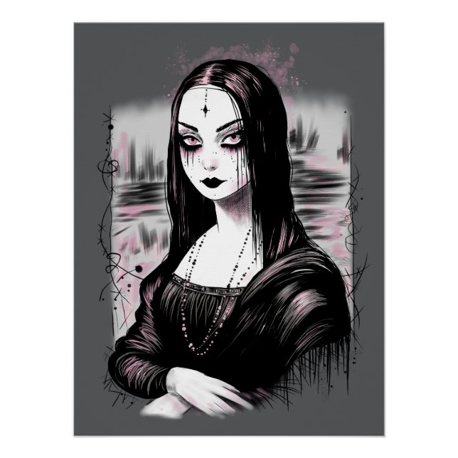 Poster Goth Mona Lisa (Devant)