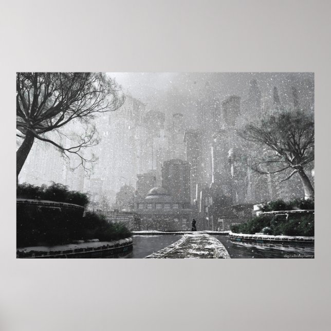 Poster Gotham Garden (hiver) (Devant)