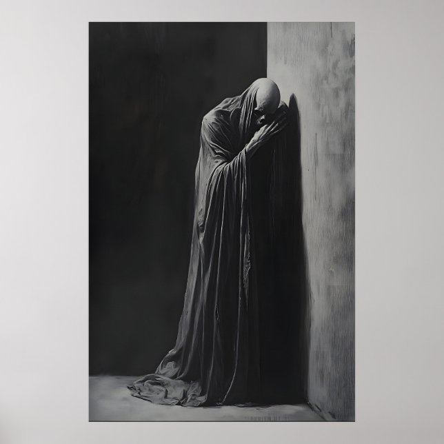 Poster Gothic Grim Reaper Wall Art Dark Academia (Devant)