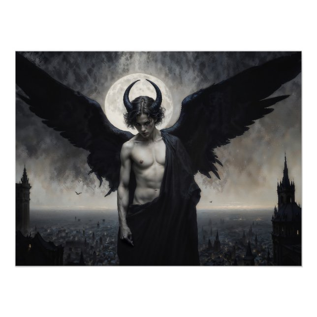 Poster Gothic Portrait of Lord Lucifer (Devant)