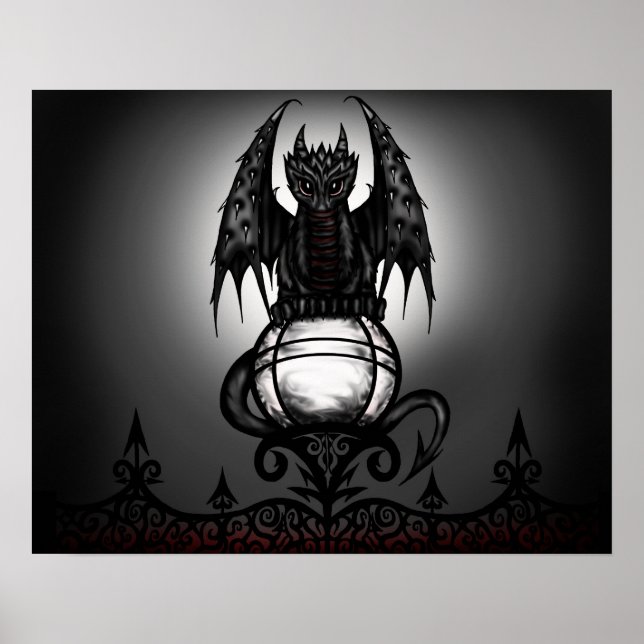 Poster gothique Dragon (Devant)