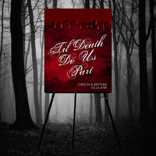 Poster Gothique Luxe   Accueil Black et Red Bloody Drift