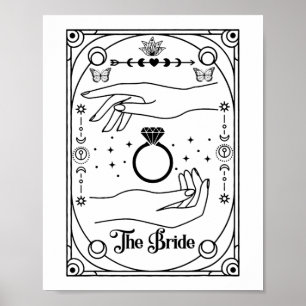 Poster Gothique Mariée Cuisine Coven Tarot Halloween Bach