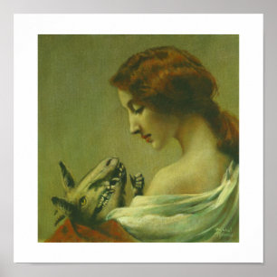 Poster Gothique Mère Et Enfant Diable Imprimer