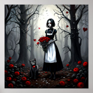 Poster Gothique Robot Girl