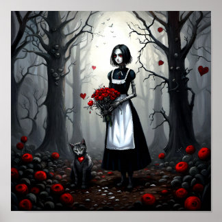 Poster Gothique Robot Girl