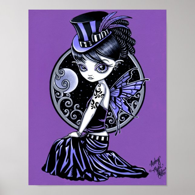 Poster gothique victorien "Audrey" (Devant)