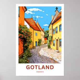 Poster Gotland Suède Imprimer Voyage