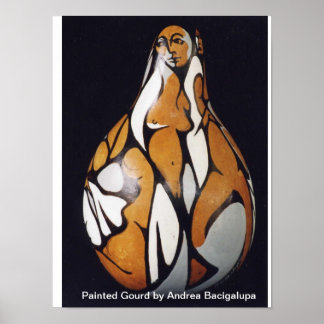 Poster Gourd Peint
