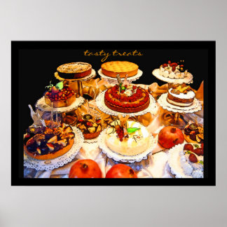 Poster gourmandises ! -affiche