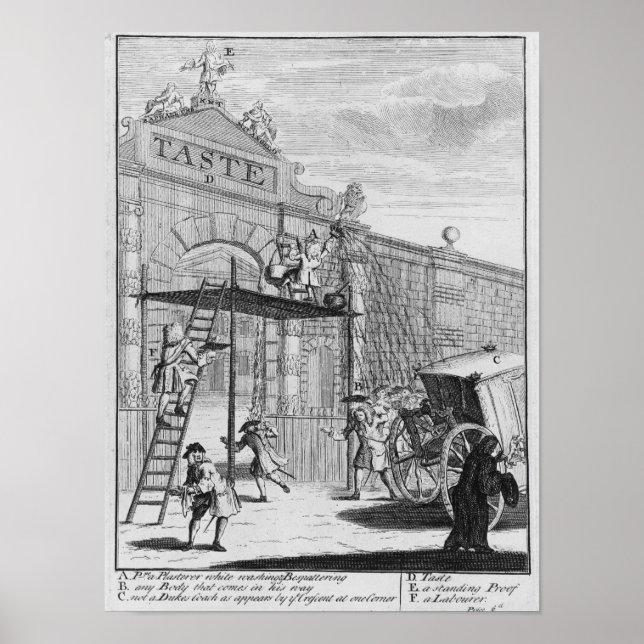 Poster Goûter, ou Porte de Burlington, 1732 (Devant)