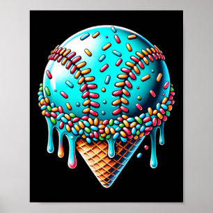 Poster Goutte de glace Bysebyll Stuff Bysebyll Goutte Côn