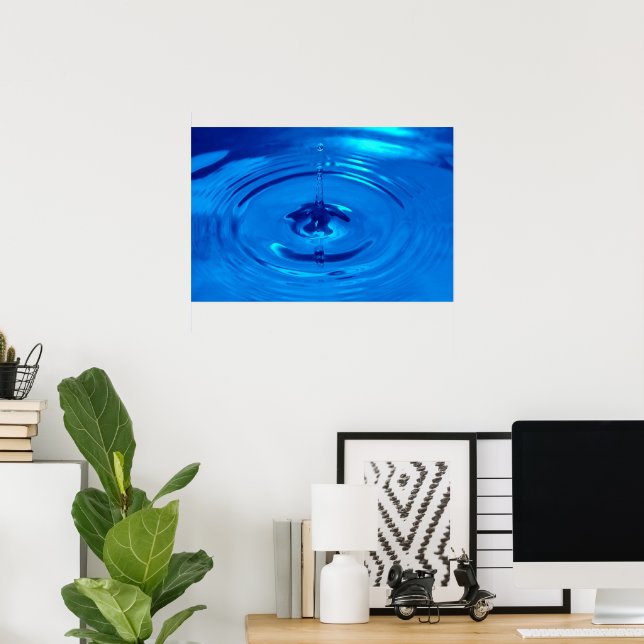 Poster Goutte d'eau (Bureau à domicile)