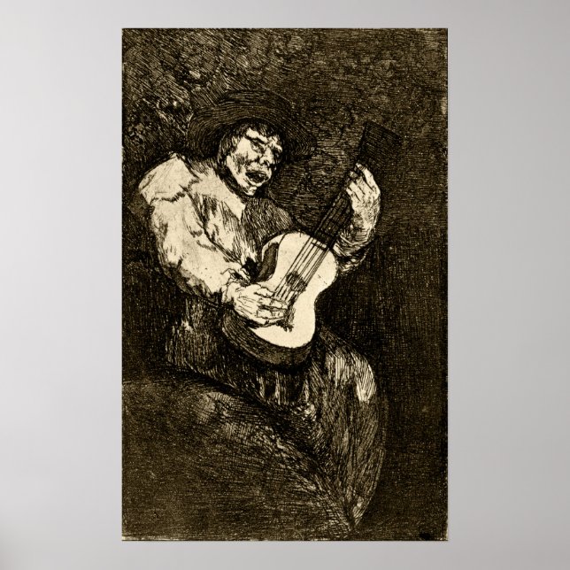 Poster Goya - Chanteur aveugle 1820 (Devant)