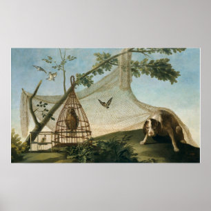 Poster Goya - Chasse avec appât 1775