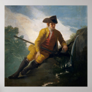 Poster Goya - Chasseur au ruisseau 1786