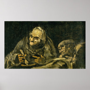 Poster Goya - Deux vieillards à table 1821
