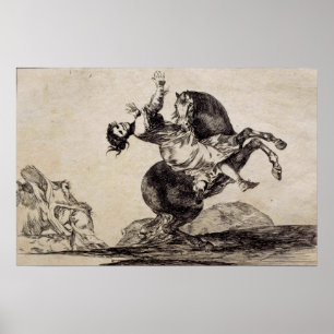 Poster Goya - Enlèvement de cheval 1823